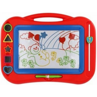 Magnetická tabulka barevná   razítka 5ks plast 43x30cm v krabici – Zboží Dáma