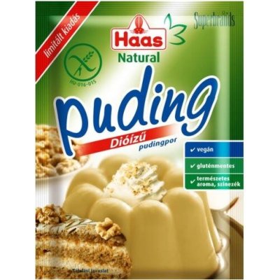 Haas Natural puding s ořechovou příchutí 40 g – Zboží Dáma