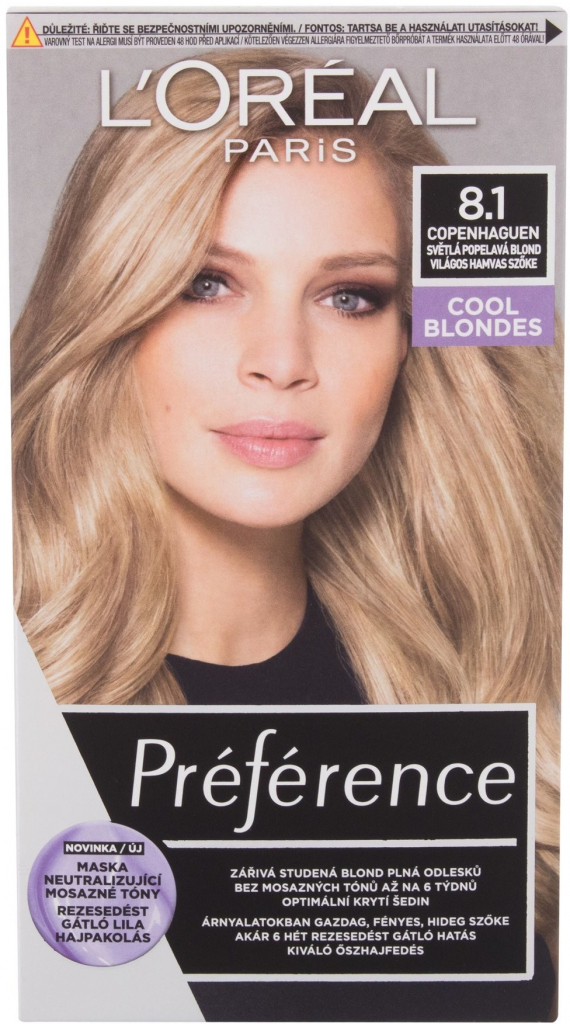 L\'Oréal Excellence 8,1 blond popelavá světlá