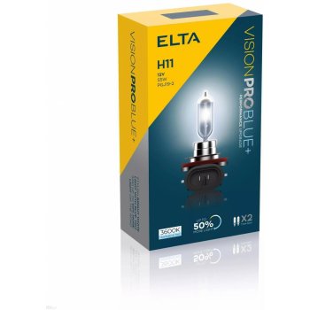 Elta H11 VisionProBlue 55W 12V PGJ19-2 2ks