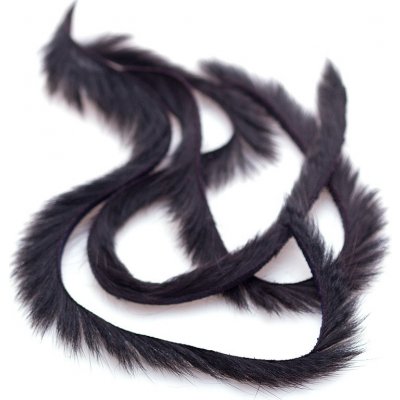 Hends Proužky Králičí Kůže Superfine Zonker Strip Rabbit 2,5 mm Black – Hledejceny.cz