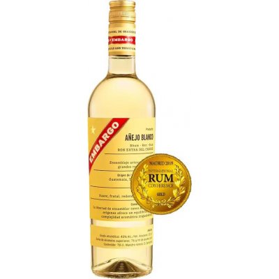 Rum Embargo Anejo Blanco 40% 0,7 l (holá láhev) – Zboží Mobilmania