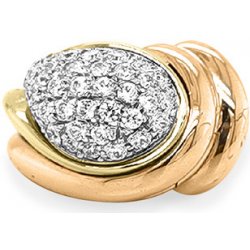 Beny Jewellery Zlatý Prsten se Zirkony k1140199