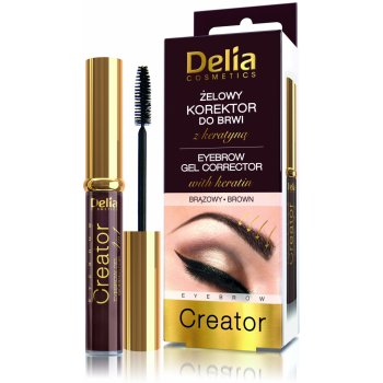 Delia Cosmetics Creator gel na obočí 4v1 Brown 7 ml