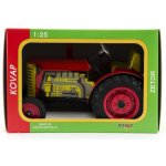 Kovap Traktor Zetor červený na klíček kov 14cm v krabičce 1:25 – Zboží Dáma