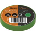 Emos F61519 páska izolační PVC 15 mm x 10 m zelená – Zboží Dáma