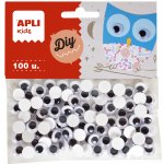 Apli Pohyblivé oči samolepicí 10 mm černá 100 ks – Zboží Mobilmania