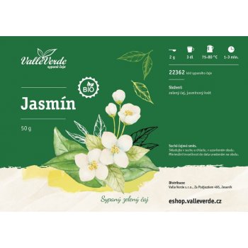 Valle Verde Jasmín BIO sypaný čaj 50 g