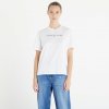 Dámská Trička Tommy Jeans Relaxed New Linear Short Sleeve Tee White