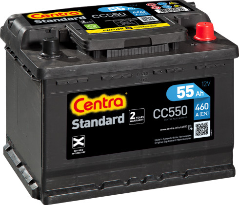 Centra Standard 12V 55Ah 460A CC550