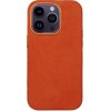 Pouzdro a kryt na mobilní telefon Apple Pouzdro COVEREON ALCANTARA s podporou MagSafe iPhone 14 - oranžové