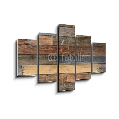 Obraz 5D pětidílný - 150 x 100 cm - Old vintage wood textured Staré vintage dřevo texturou – Zboží Mobilmania