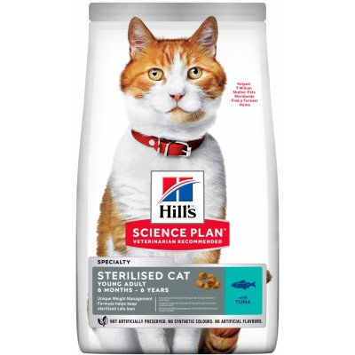 Hill's Science Plan Feline Young Adult Sterilised Cat Tuna 15 kg – Zboží Mobilmania