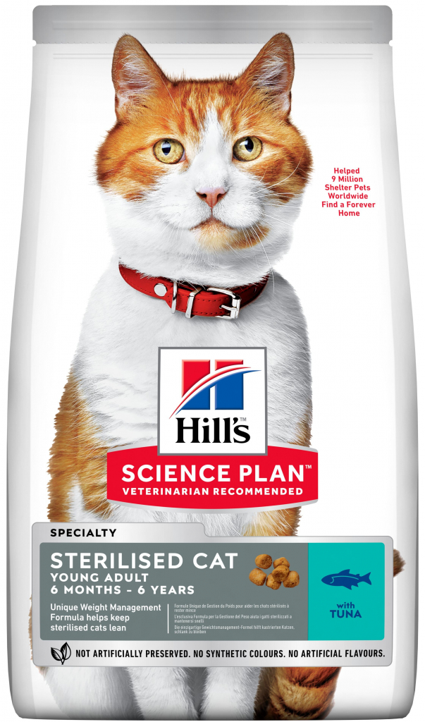 Hill\'s Science Plan Feline Young Adult Sterilised Cat Tuna 15 kg