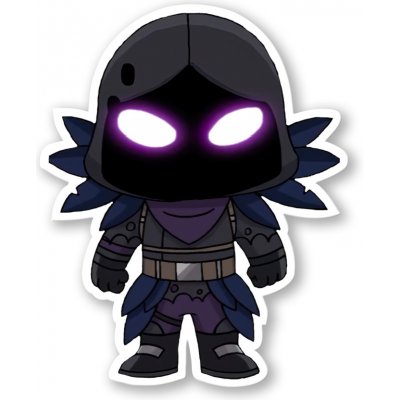 Fortnite Samolepka Chibi Raven Chibi – Zboží Mobilmania