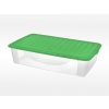 Úložný box Tontarelli DODO STOCK-BOX s víkem 36,5L transparent/zelená 8035110AZ5