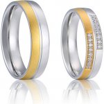 Steel Wedding Snubní prsteny chirurgická ocel SPPL021 – Zboží Mobilmania