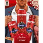 Old Spice Gentleman dárková sada s tuhým deodorantem 50 ml + deodorantem ve spreji 150 ml + sprchovým gelem Captain 250 ml – Zboží Dáma