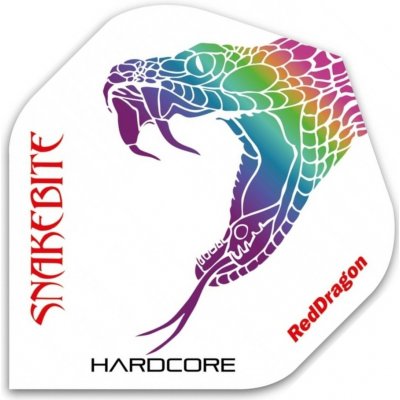 Red Dragon Peter Wright Snakebite Hardcore White RF6295 – Zboží Mobilmania