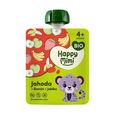 Happy Mimi BIO Jahoda 90 g – Zboží Dáma