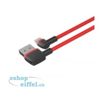 Unitek C4047RD USB - Lightning lomený (typ L), 1m, červený