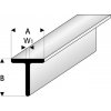 Modelářské nářadí Raboesch profil ASA T 2x2x330mm 5