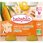 Babybio Sladká kukuřice s kuřetem 2 x 200 g – Zboží Mobilmania