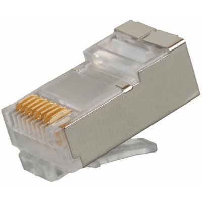 Solarix Konektor RJ45 CAT6 STP 8p8c stíněný skládaný na drát KRJS45/6SLD (11238906) – Sleviste.cz