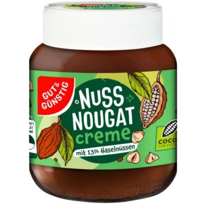 Gut & Günstig Oříškový nugátový krém 400 g – Zboží Dáma