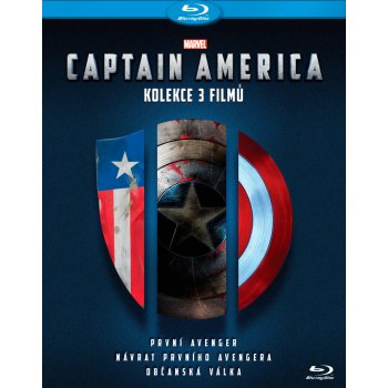 Captain America trilogie 1-3: Captain America: První Avenger + Captain America: Návrat prvního Avengera + Captain America: Občanská válka Kolekce BD