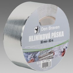 Den Braven Hliníková páska 75 mm x 50 m