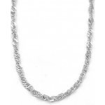 B&B Goldinvestic Zlatý dětský řetízek singapore kroucený bílé zlato N4934-585/1000 – Zboží Mobilmania