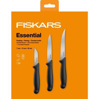 Fiskars Essential Sada nožů na zeleninu 1065584 – Hledejceny.cz