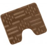 Bellatex Bany Uni 810/010 čárky hnědé 60 × 50 cm – Zboží Mobilmania