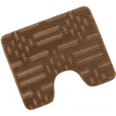 Bellatex Bany Uni 810/010 čárky hnědé 60 × 50 cm – Zboží Mobilmania