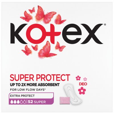 Kotex Super deo hygienické slipové vložky 52 ks – Zboží Mobilmania