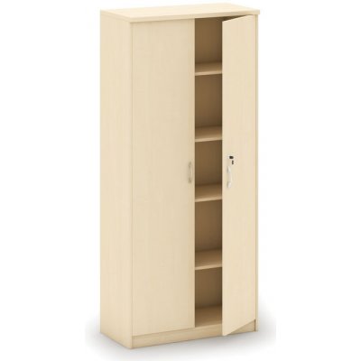 Mirelli, Kancelářská skříň 800 x 400 x 1800 mm, bříza – Zboží Dáma