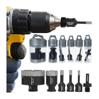 Diamantové vrtací korunky - sada 6 kusů Bigstreen 27079 – Hledejceny.cz