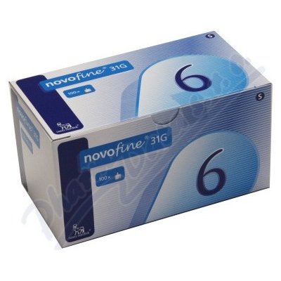 NOVOFINE JEHLA PRO INZ.PERA NOVOPEN A INNOVO VEL.0,25 x 6 mm/31G,100