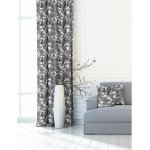 Závěs dekorační nebo látka, New York Třpyt, černobílý, 150 cm 150 cm – Sleviste.cz