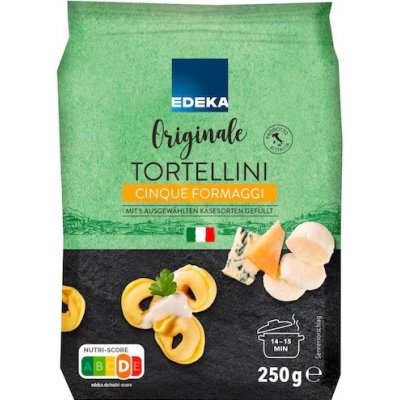 Edeka Tortellini Carne plněné taštičky s 5ti druhy sýra 250 g – Zbozi.Blesk.cz