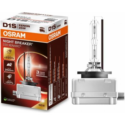 Autožárovka Osram Xenarc Night Breaker 220 D1S 85V 35W PK32d-2 220% - krabička 1ks – Zboží Mobilmania