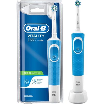 Oral-B Vitality 100 Cross Action elektrický zubní kartáček BLUE (blistr)