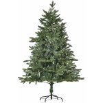 HOMCOM Umělý vánoční stromek 1,5 m Vánoční stromek Jedle PVC PE Kov Zelená Ø105 x 150 cm – Hledejceny.cz
