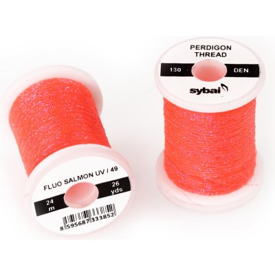 Sybai Lametka Perdigon Thread Fluo Salmon UV – Hledejceny.cz