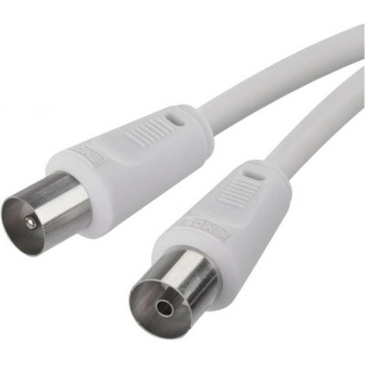 Anténní koaxiální kabel stíněný 7,5m – rovné vidlice – Sleviste.cz