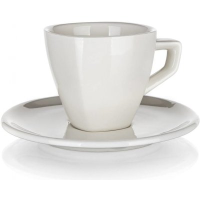 BANQUET Hrnek šálek s podšálkem square ALBA 120 ml – Sleviste.cz