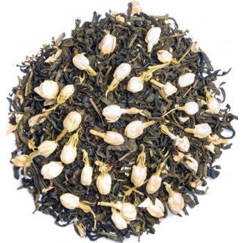 Pangea Tea Růžová čajovna Jasmínový s květy zelený čaj 50 g