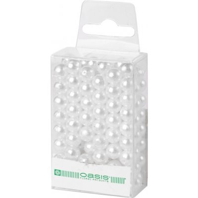 Perly dekorační bílé d8mm 144ks – Zboží Dáma