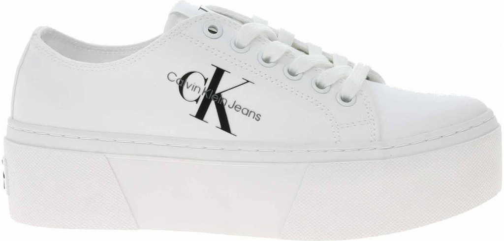 Calvin Klein Jeans tenisky Cupsole Low Txt YW0YW01033 bílá